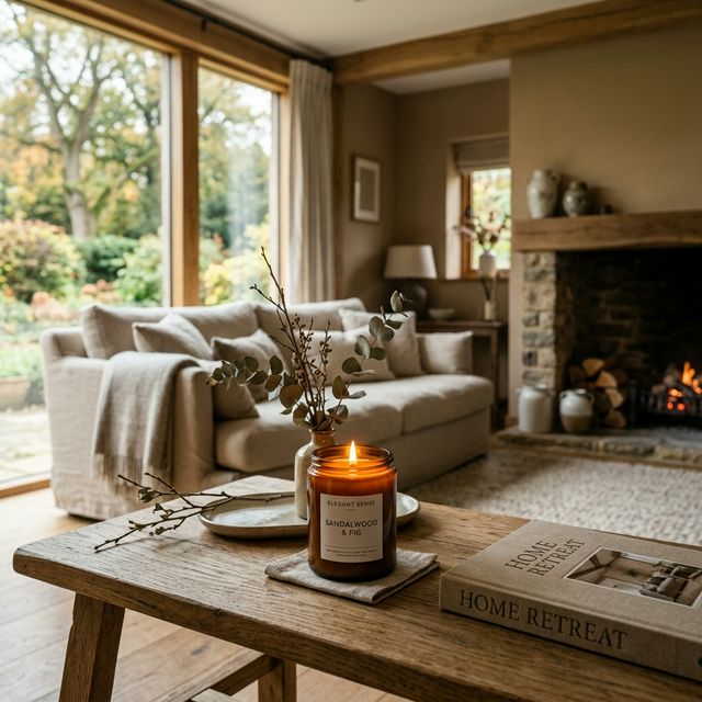 Natural elegant candle